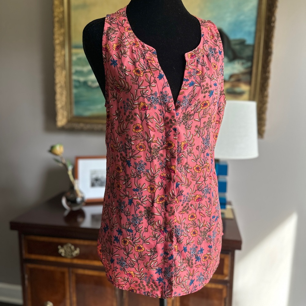 Sanctuary Pink Floral Sleeveless Blouse